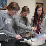 Madison Academy Photo #7 - High school students are learning how to use scientific equipment in the Forensic science class.