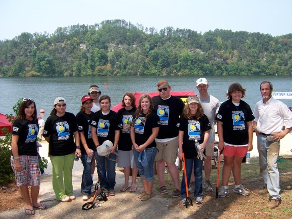 The Capitol School Photo - High School Students volunteering in "Renew Our Rivers" cleanup.