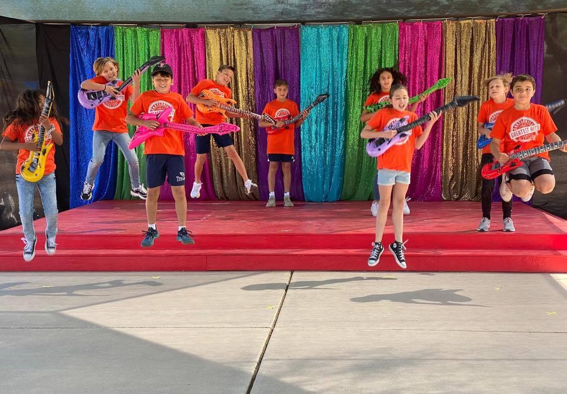 Castlehill Country Day School Photo - Castlehill Rocks! 5th graders on our outdoor stage!