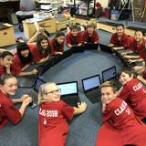 Castlehill Country Day School Photo - Our fifth graders working on creating websites!