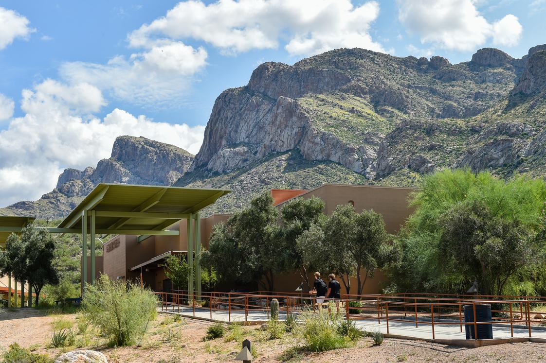 Pusch Ridge Christian Academy Upper School Photo - The campus is situated at the base of the Catalina Mountains.