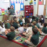 St. Cyril Elementary School Photo #1 - A first and second grade homeroom working their calendar activities.