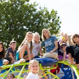 Valley Christian Schools Photo - K-6 students playing on the on the new state-of-the-art playground.