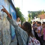 The Berkeley School Photo #2 - 4th and 5th Grade Precita Eyes Tour in the Mission District of San Francisco to study murals.