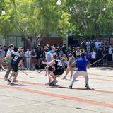 De La Salle High School Photo #2 - Students playing quad hockey during lunch break