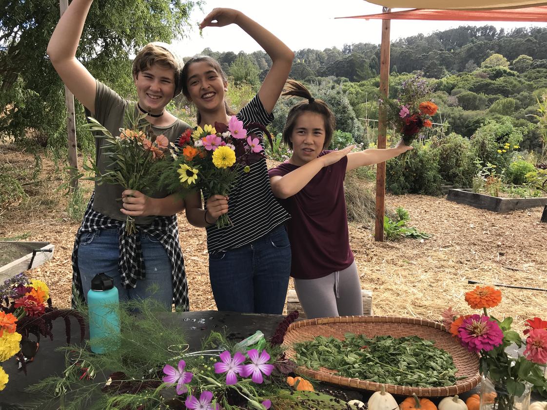 Wildcat Canyon Community School Photo #1 - Working in our expansive organic garden gives our students a hand-on experience with the natural world, the cultivation of food, and practical skills to be self-sufficient. And time to have fun!