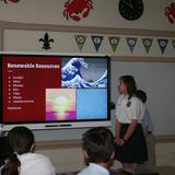 St. Louis King Of France School Photo #3 - Middle school students deliver presentations in class.