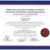 Al-Huda School Photo #10 - Middle States Association of Colleges and Schools Commissions on Elementary and Secondary Schools Al-Huda School Grades k-12