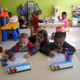 Corkran Preschool and Kindergarten Photo - Our 4-year-olds doing seat work!