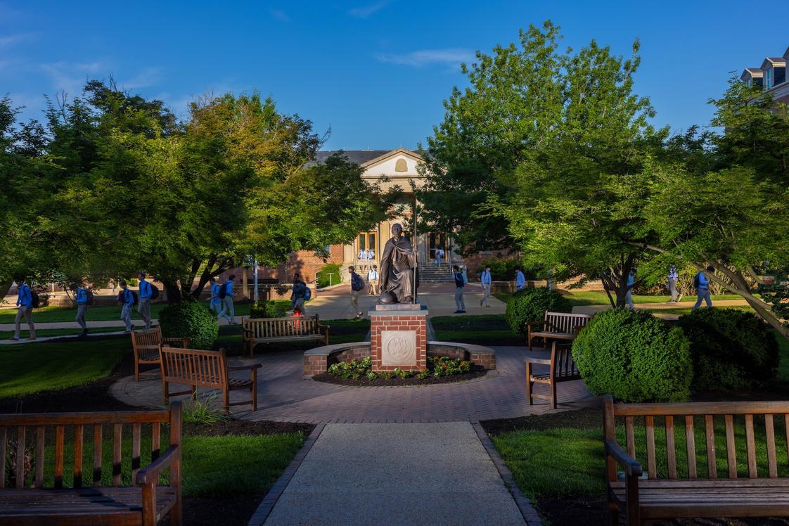 Georgetown Preparatory School Photo #0 - The Yard is the heart of campus where the students pass between classes, and meet up for clubs and spirit events.