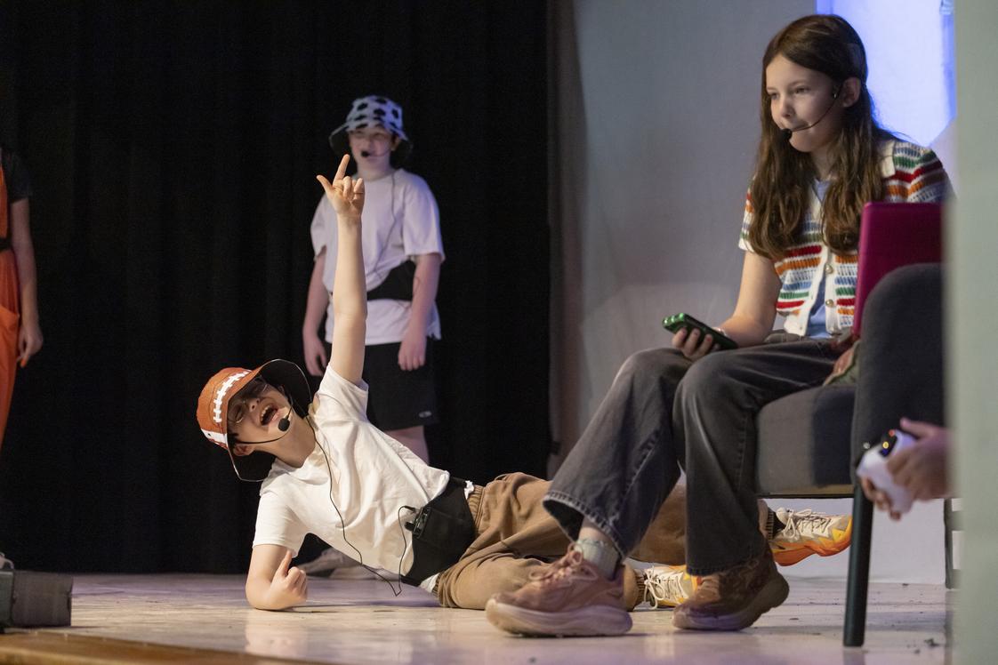 Grace Episcopal Day School Photo #1 - Our Grade 5 students perform their musical, "Let's Bounce." Each spring, Grade 5 students write, design, and perform their own production.