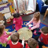 Magothy Cooperative Preschool Photo #4 - Magothy is a Music Together Preschool. Our students can even be found creating their own music in the classroom and on the playground.