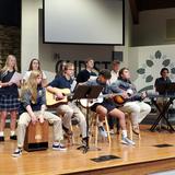 Perry Hall Christian School Photo - Our Worship Arts team leads in worship in song during Chapel and helps lead at events like See You At The Pole, Grandparents Day and more!