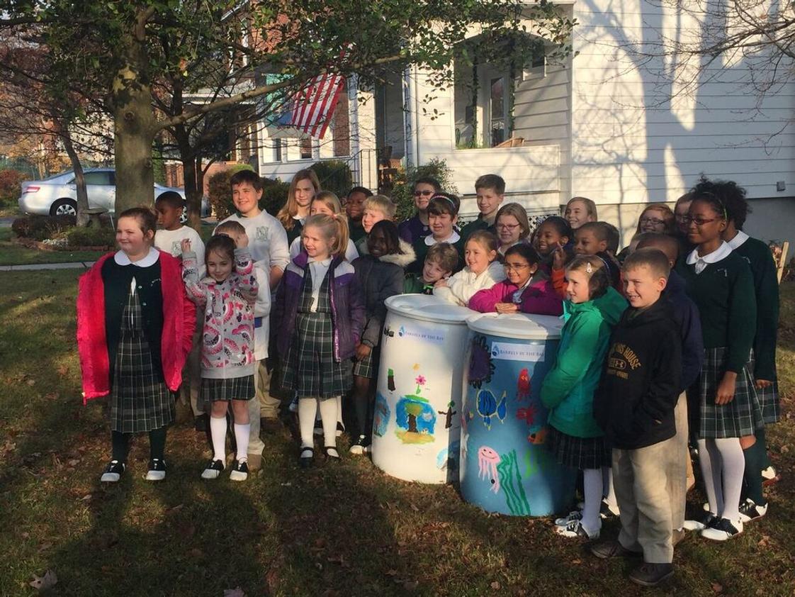 St. Michael-st. Clement School Photo #1 - Barrels for the Bay project completed by our 1st and 2nd graders