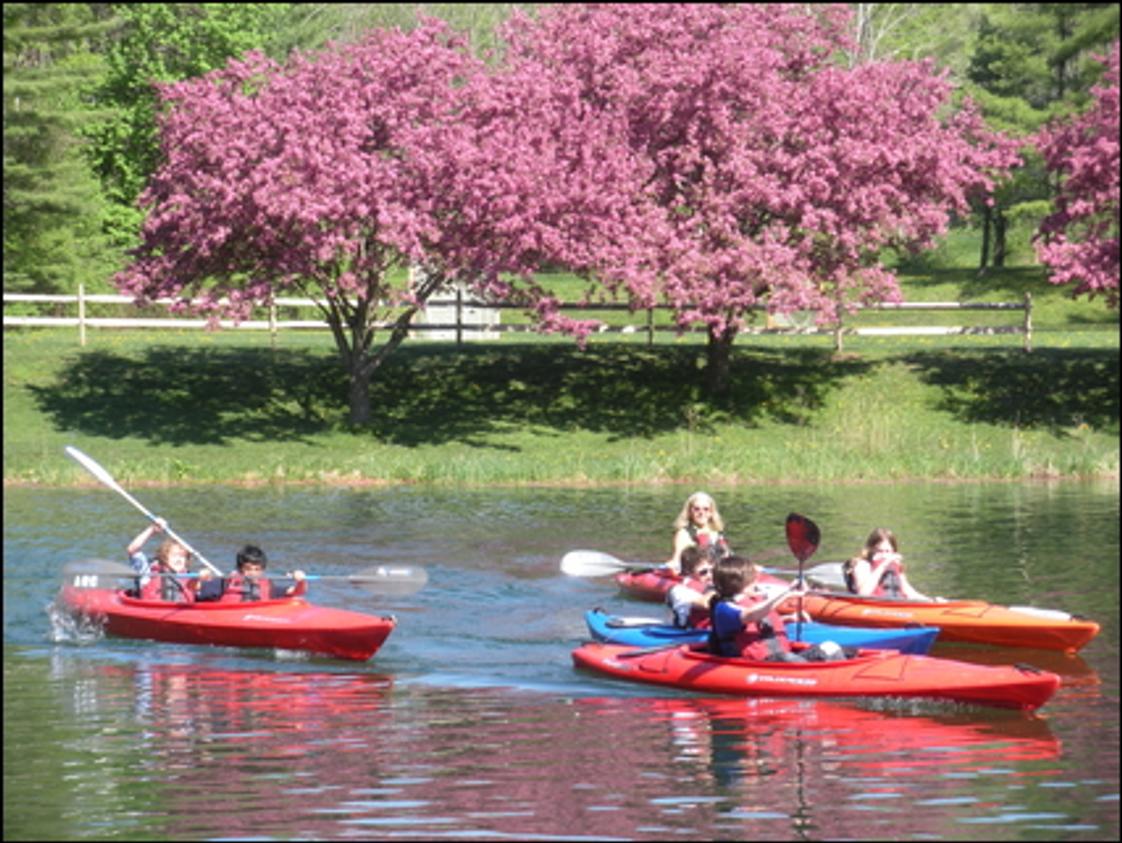 Berkshire Country Day School Photo #1 - Kayaking in the Spring for PE