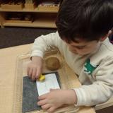Christian Montessori School Of Ann Arbor Photo #21 - Pin punch work