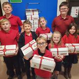 St. Mary's Visitation School Photo #4 - Box of Joy service project.