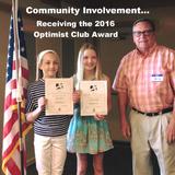 Trinity Lutheran School Photo #6 - Our students are prepared for their future Spiritually, academically & socially. Community involvement & service to others is an important part of Christian Education. Here, two of our students stand with one of our middle-school teachers as they receive the Optimist Club award in 2016.