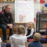 All Saints Catholic Church School (K-8) Photo - Fr. Wilson & Fr. Mike visit the classroom throughout the year.