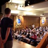 The Blake School Photo #19 - The senior speech program supports every student in preparing and delivering a speech to the Upper School student body.