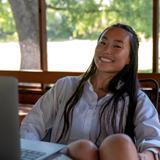 Visitation School Photo #3 - Our beautiful 60 acre campus is used for classes from all departments at all grade levels. Here, an Upper School student leads a small group in the large Gazebo.