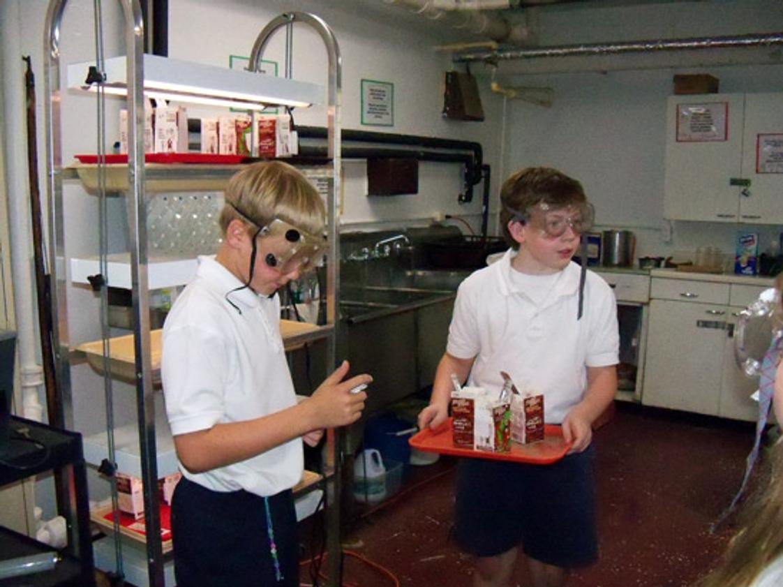 St. Ann Catholic School Photo #1 - Students using the dedicated science lab at St. Ann Catholic School.