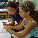 Friends School Mullica Hill Photo #2 - At Friends School Mullica Hill we value hands-on learning. We have two science labs; here are two students disecting a flower in one of our labs.