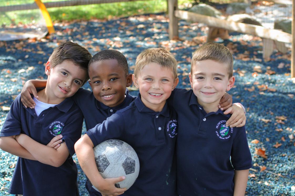 Princeton Academy of the Sacred Heart Photo #1 - Kindergarten boys on the playground.
