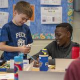The Peck School Photo #5 - Our Reach Across program connects students across divisions, giving our older students the opportunity to mentor and guide younger ones.