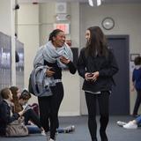 Professional Children's School Photo #11 - Students enjoy each other's company in hallway