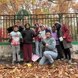 Riverdale Country School Photo #14 - In honor of Veterans Day, students, families, and faculty joined community partners and a local artist to paint a mural at a local park.