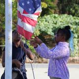 El Cajon Seventh-day Adventist Christian School Photo #7 - The students are proud to be Americans and participate together of Flag Raising every Monday and Friday.