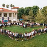 Immaculate Heart Middle & High School Photo #2 - Immaculate Heart's students gather on the quad.