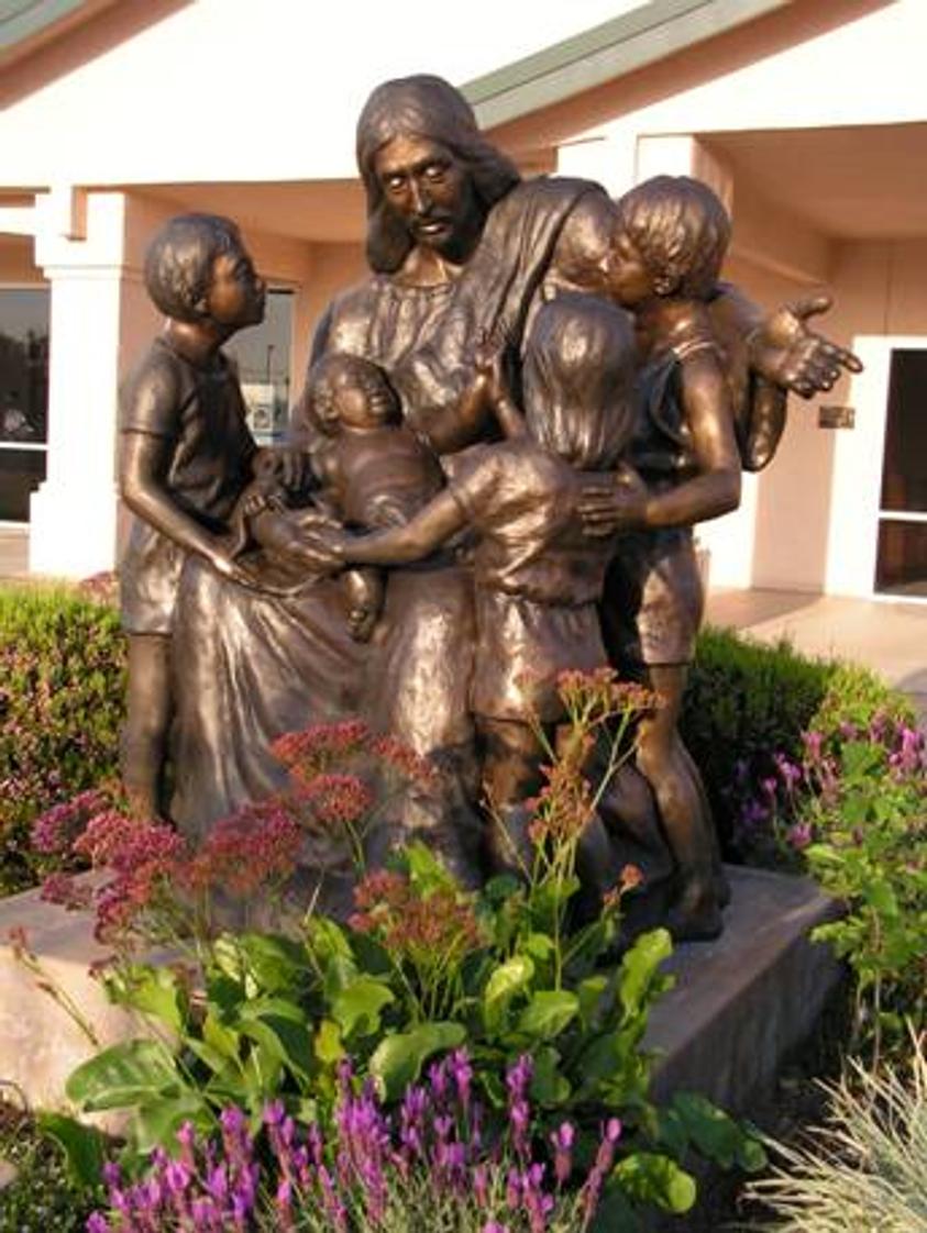 Central Valley Christian Academy Photo #1 - MAA is dedicated to a Christ-like atmosphere. This sculpture reminds us of the influence Christ.