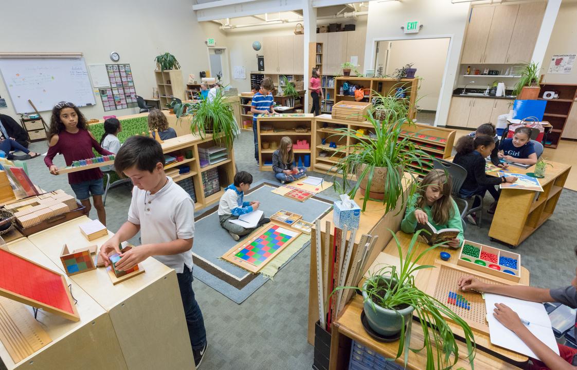 East Bay Montessori Photo #1 - A peek into our bustling Upper Elementary classroom