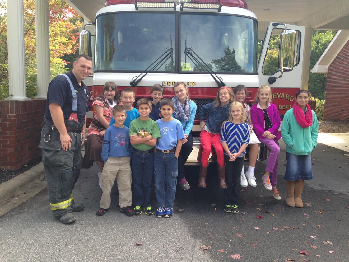 Bethany Christian School Photo #1 - We enjoy special activities such as a fire truck from the Brevard Fire Department.