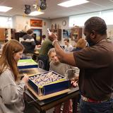 Carmel Christian School Photo #11 - Engineering students comprehend deeper concepts explained in class through team activities.