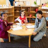 Greensboro Montessori School Photo - Students in our Lower Elementary classrooms are in first, second, and third grades. They are free to move throughout the classroom and have the choice to work independently or in small groups.