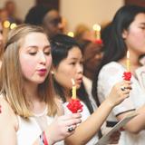 Salem Academy Photo #4 - Our traditions are what make us special! Students participate in a candlelight ceremony to kick off the holiday season.