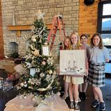 Bishop Flaget School Photo #2 - Students decorate a tree for the Junior Civic League Gala.