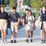 Marburn Academy Photo #2 - Students arriving to school in the morning.