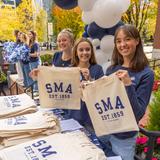 St. Mary 's Academy Photo #8 - Student Ambassadors welcoming prospective students at our annual Open House.