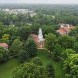 Western Reserve Academy Photo #1 - Brick Row from above - a timeless view of our Federal-style red brick and white pillars, echoing our 1826 founding. A historic institution with modern amenities and an eye on the future.