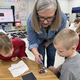 Metro Christian Academy Photo #2 - Worm Wise! Tulsa Master Gardeners brought the dirt and taught Kindergartners about healthy soil and earthworms.