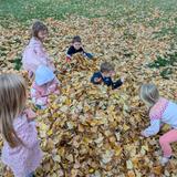 La Grande Adventist Christian School Photo #2 - Having fun playing in the leaves that blow into the playground!
