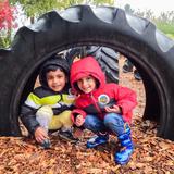 Tualatin Valley Academy Photo #2 - Preschool students on pumpkin patch field trip