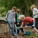 Buckingham Friends School Photo #8 - Lower School Students Digging For Treasure at Recess - Photo By: Ralph "Ozzie" Oswald