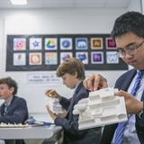 The Haverford School Photo - Haverford's visual arts program includes 10 dedicated art studios and a design and engineering studio. Students experiment with 3D printing and other new media.