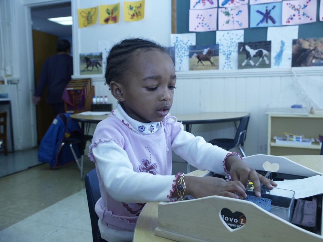 Montessori Genesis II School Photo #1 - Working in Montessori primary (pre-k through 5 year-olds) classroom.