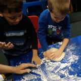 The Nicholas School Photo #1 - We are always creating! Today it was homemade bread.We mixed the dough and had a great time kneading it.